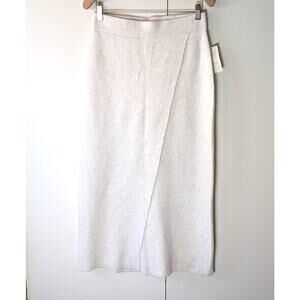 A New Day Cream Midi Skirt Medium